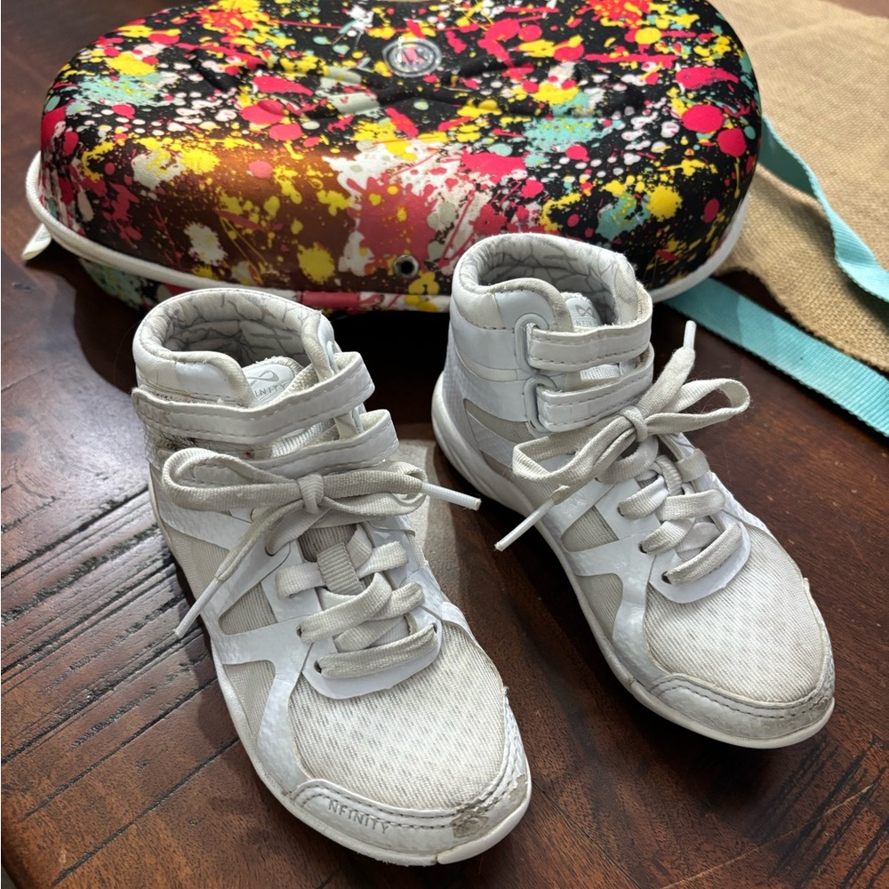 Nfinity White Kids Cheer Shoes Y11